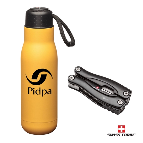 Swiss Force® Bonam Bottle & Multi-Tool Gift Set... from ASI 84592 St Regis Group