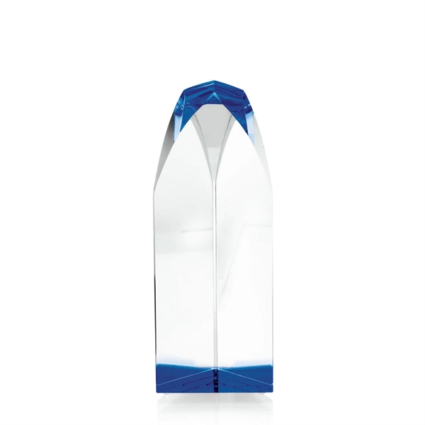 Optical crystal tower award with blue accent color.... from ASI 84592 St Regis Group / St Regis