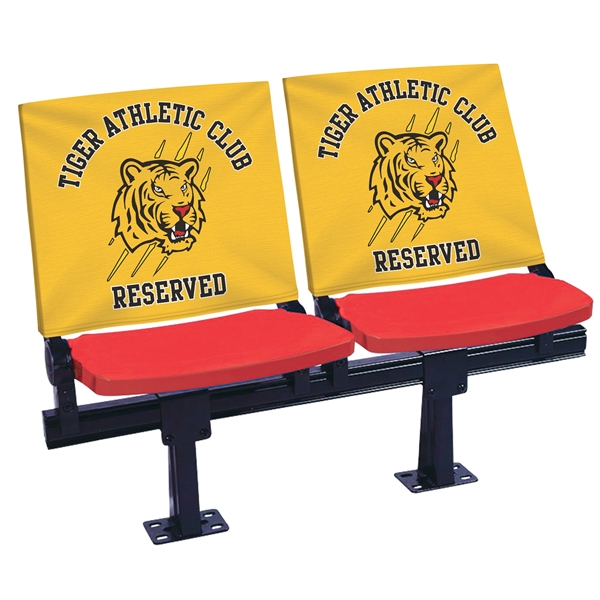 Fully customizable Stadium Chair Back Cover made from super soft stretch... from ASI 80228 Quinn