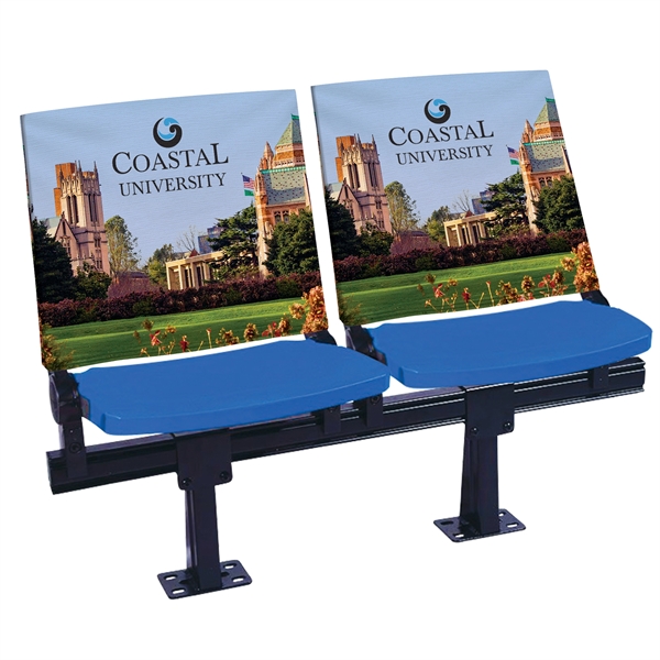 Fully customizable Stadium Chair Back Cover made from super soft stretch... from ASI 80228 Quinn