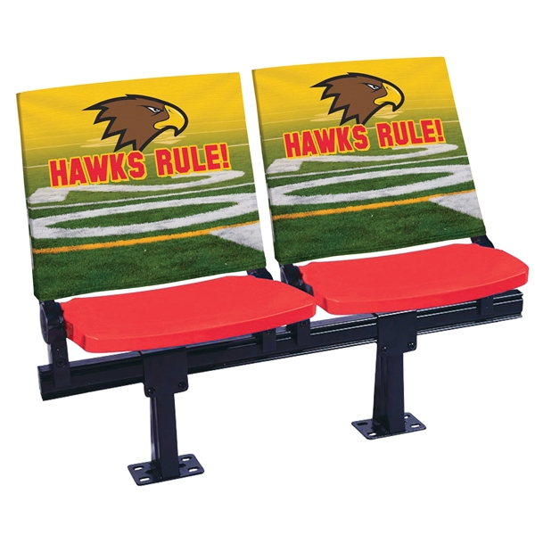 Fully customizable Stadium Chair Back Cover made from super soft stretch... from ASI 80228 Quinn