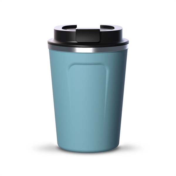 Coffee cup with easy grip handle and flip top spill proof... from ASI 31518 ADNART
