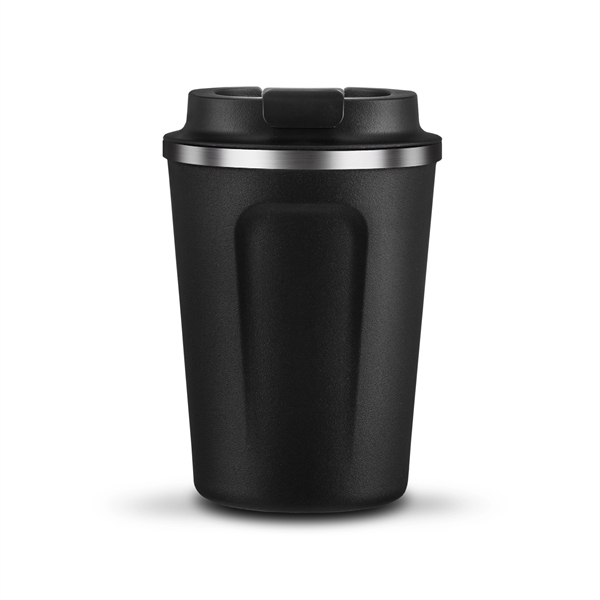 Coffee cup with easy grip handle and flip top spill proof... from ASI 31518 ADNART