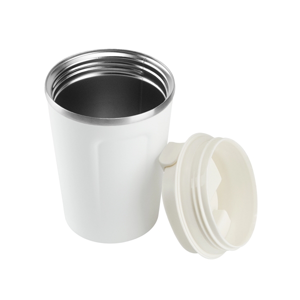 Coffee cup with easy grip handle and flip top spill proof... from ASI 31518 ADNART