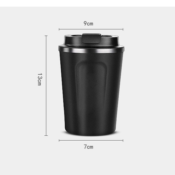 Coffee cup with easy grip handle and flip top spill proof... from ASI 31518 ADNART