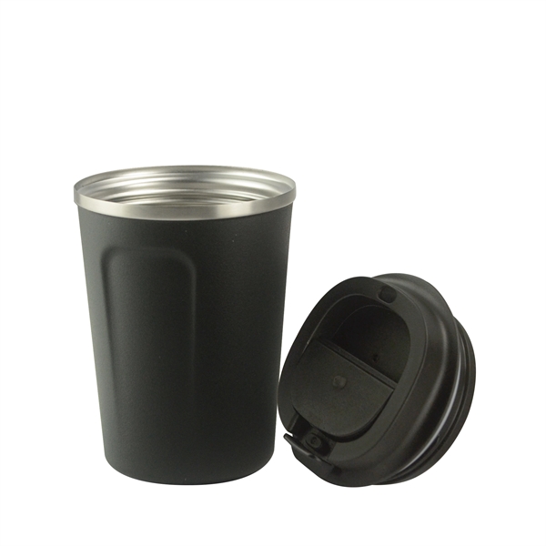 Coffee cup with easy grip handle and flip top spill proof... from ASI 31518 ADNART