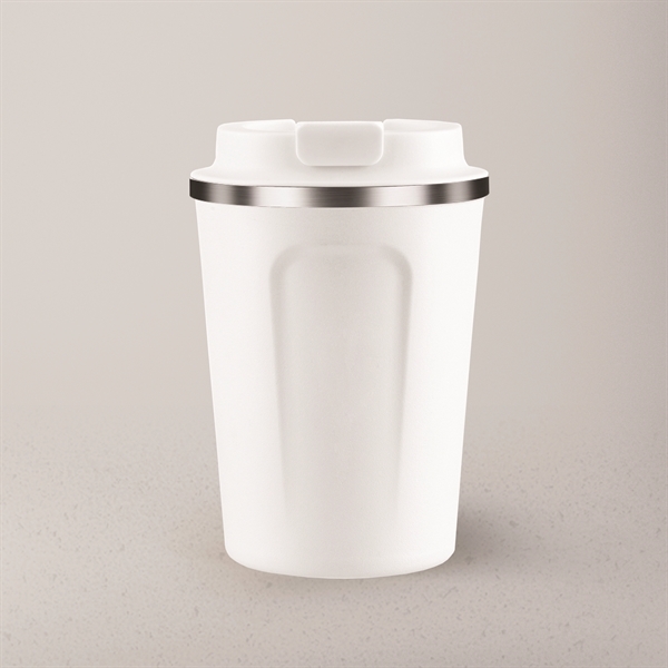 Coffee cup with easy grip handle and flip top spill proof... from ASI 31518 ADNART