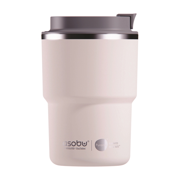 Double wall 12 ounce coffee mug with screw-top leak proof lid.... from ASI 31518 ADNART