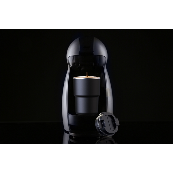 Double wall 12 ounce coffee mug with screw-top leak proof lid.... from ASI 31518 ADNART