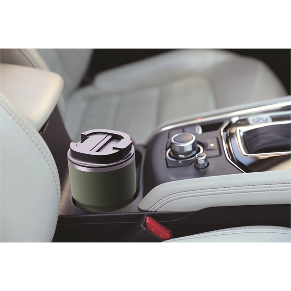 Double wall 12 ounce coffee mug with screw-top leak proof lid.... from ASI 31518 ADNART