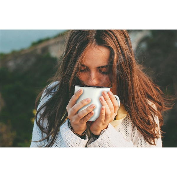 Cottage style stainless steel single wall mug.... from ASI 31518 ADNART / Ad-N-Art