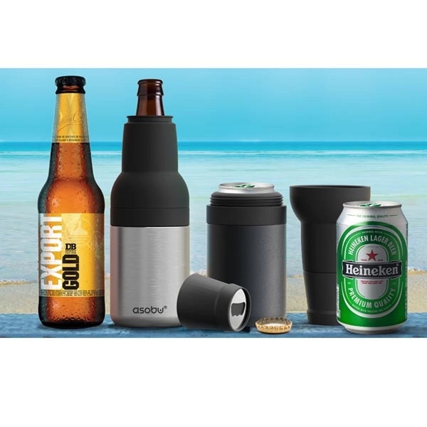 2 in 1 Bottle and Can beer holder with bottle opener.... from ASI 31518 ADNART / Ad-N-Art