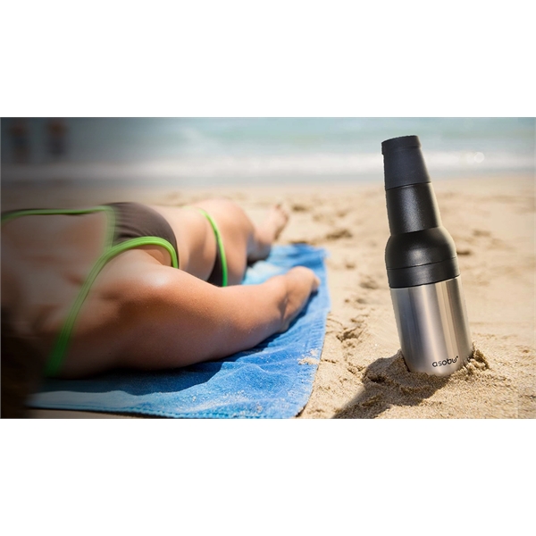 2 in 1 Bottle and Can beer holder with bottle opener.... from ASI 31518 ADNART / Ad-N-Art