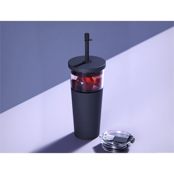 2 in 1 See-Through Straw Tumbler with Detachable Insulated Mug with... from ASI 31518 ADNART