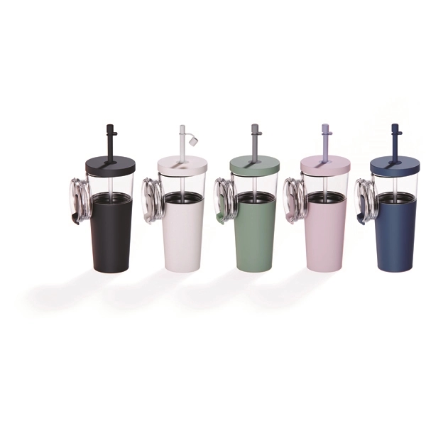 2 in 1 See-Through Straw Tumbler with Detachable Insulated Mug with... from ASI 31518 ADNART