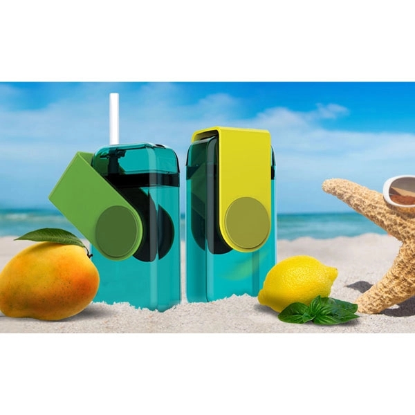 Tritan juice box with silicone straw.... from ASI 31518 ADNART / Ad-N-Art