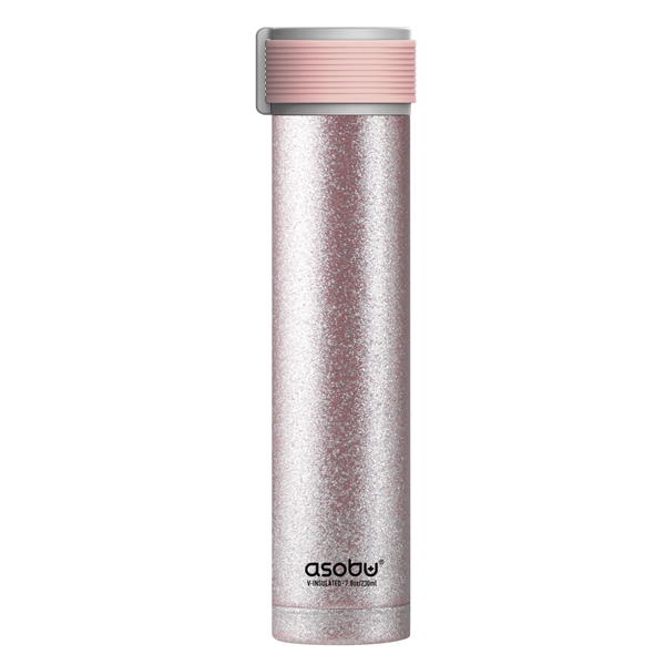 Skinny glitter water bottle, 7.8oz/230ml..... from ASI 31518 ADNART