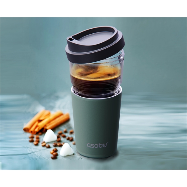 Hot and Cold Travel Mug with Vacuum Insulation and See Through... from ASI 31518 ADNART
