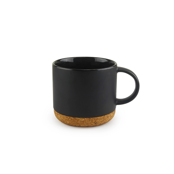 Sleek and minimalist style ceramic big mug with built-in cork coaster.... from ASI 31518 ADNART