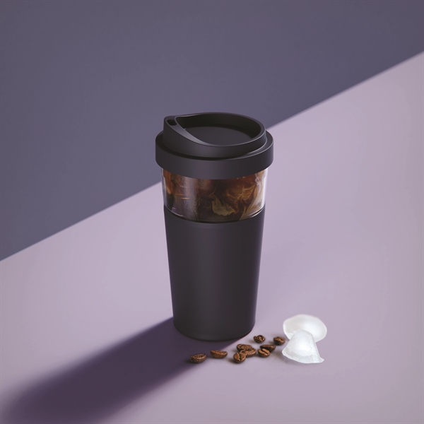 Hot and Cold Travel Mug with Vacuum Insulation and See Through... from ASI 31518 ADNART