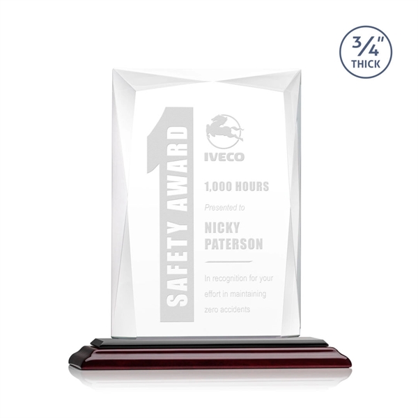 Rectangular shape starfire color award on a clear or colored base.... from ASI 84592 St Regis Group / St Regis