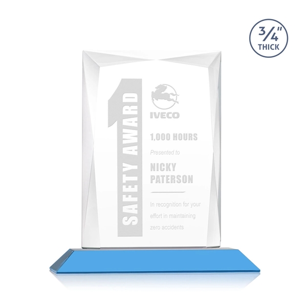 Rectangular shape starfire color award on a clear or colored base.... from ASI 84592 St Regis Group / St Regis