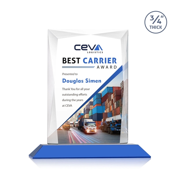 Rectangular shape starfire color VividPrint™ award on a clear or colored... from ASI 84592 St Regis Group / St Regis