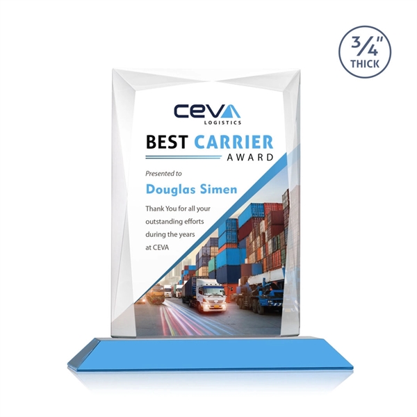 Rectangular shape starfire color VividPrint™ award on a clear or colored... from ASI 84592 St Regis Group / St Regis