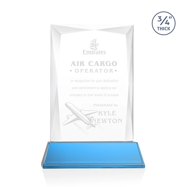 Rectangular shape starfire color award on a clear or colored Newhaven... from ASI 84592 St Regis Group / St Regis