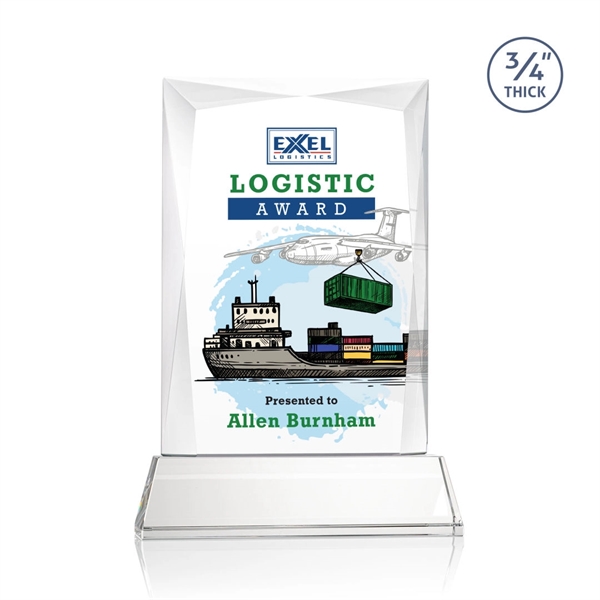 Rectangular shape starfire color VividPrint™ award on a clear or colored... from ASI 84592 St Regis Group / St Regis