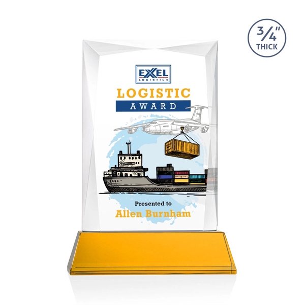 Rectangular shape starfire color VividPrint™ award on a clear or colored... from ASI 84592 St Regis Group / St Regis