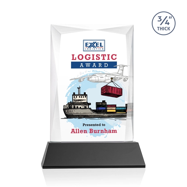 Rectangular shape starfire color VividPrint™ award on a clear or colored... from ASI 84592 St Regis Group / St Regis