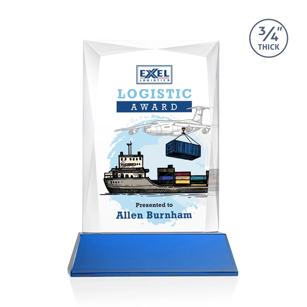 Rectangular shape starfire color VividPrint™ award on a clear or colored... from ASI 84592 St Regis Group / St Regis