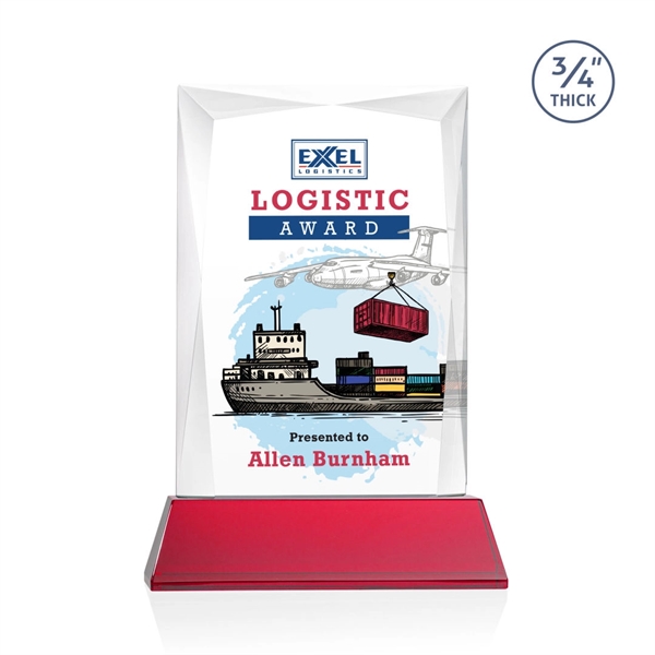 Rectangular shape starfire color VividPrint™ award on a clear or colored... from ASI 84592 St Regis Group / St Regis