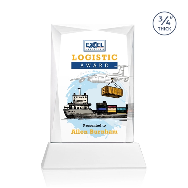 Rectangular shape starfire color VividPrint™ award on a clear or colored... from ASI 84592 St Regis Group / St Regis