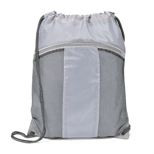 2 tone mesh and nylon drawstring tote.... from ASI 84592 St Regis Group