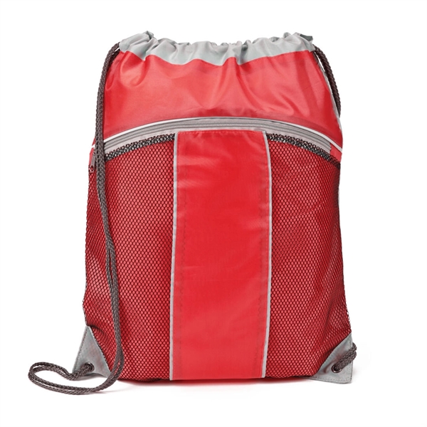 2 tone mesh and nylon drawstring tote.... from ASI 84592 St Regis Group