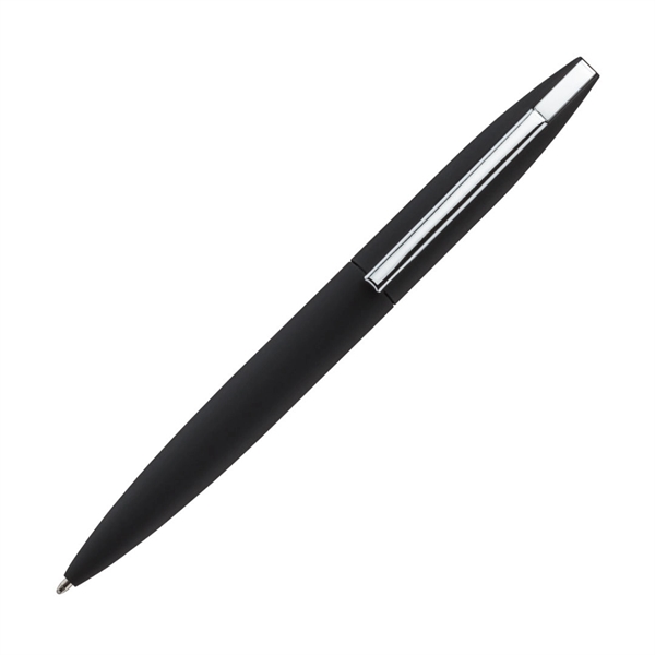 Metal twist-action ballpoint pen with chrome trim and black ink- medium... from ASI 84592 St Regis Group