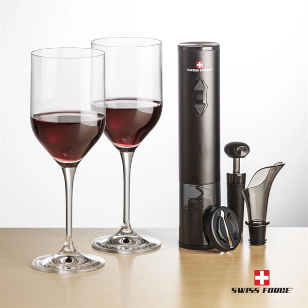 Giftset includes 2 Belmont wine glasses and Swiss Force® wine opener... from ASI 84592 St Regis Group