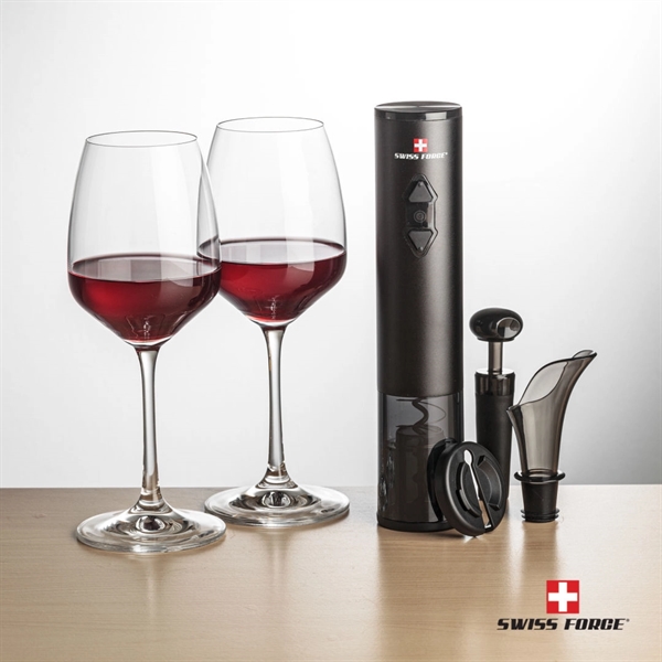 Giftset includes 2 Oldham wine glasses and Swiss Force® wine opener... from ASI 84592 St Regis Group