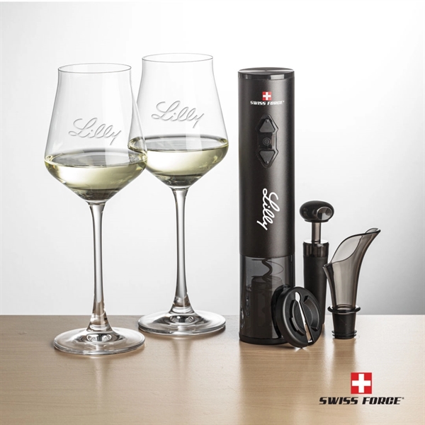 Giftset includes 2 Bretton wine glasses and Swiss Force® wine opener... from ASI 84592 St Regis Group