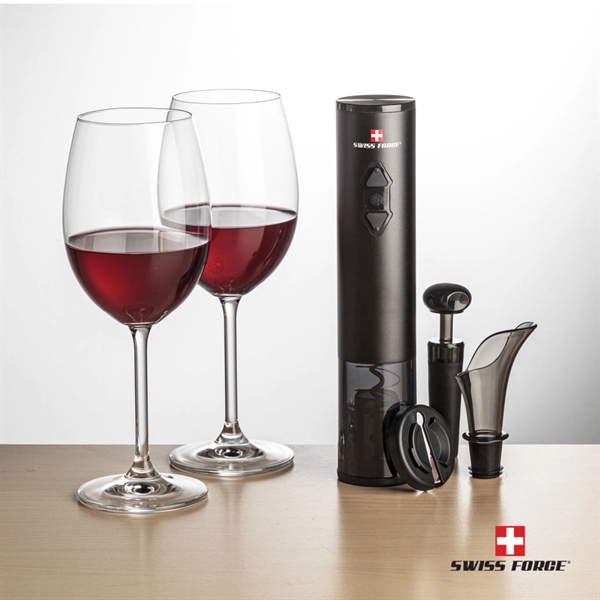 Giftset includes 2 Blyth wine glasses and Swiss Force® wine opener... from ASI 84592 St Regis Group