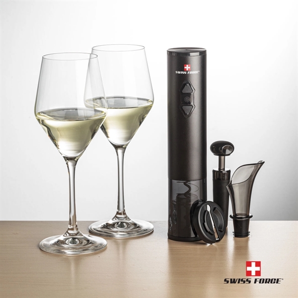 Giftset includes 2 Bengston wine glasses and Swiss Force® wine opener... from ASI 84592 St Regis Group