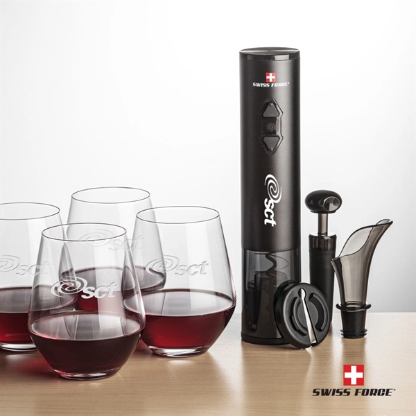 Giftset includes 2 or 4 Reina Stemless wine glasses and Swiss... from ASI 84592 St Regis Group