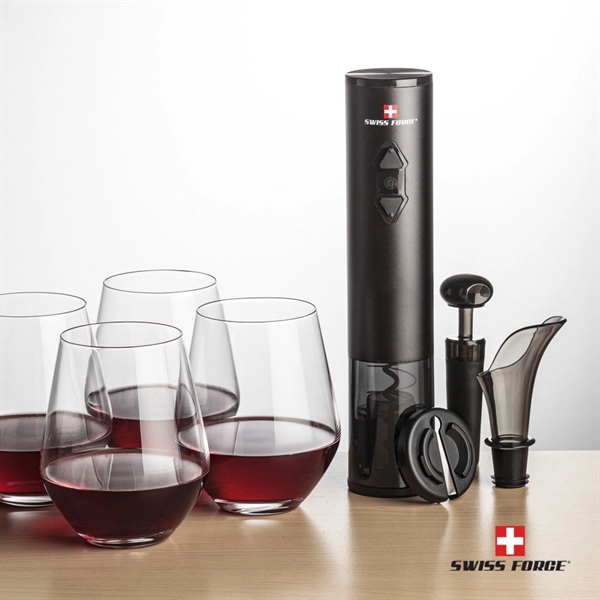 Giftset includes 2 or 4 Reina Stemless wine glasses and Swiss... from ASI 84592 St Regis Group