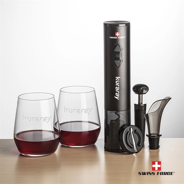 Giftset includes 2 or 4 Germain Stemless wine glasses and Swiss... from ASI 84592 St Regis Group
