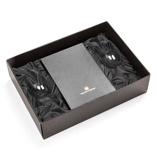Giftset includes 2 or 4 Carlita Stemless wine glasses and Swiss... from ASI 84592 St Regis Group