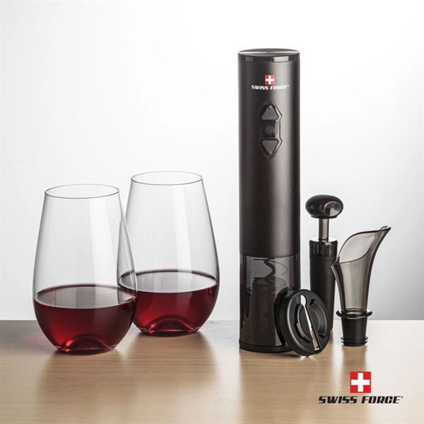 Giftset includes 2 or 4 Boston Stemless wine glasses and Swiss... from ASI 84592 St Regis Group