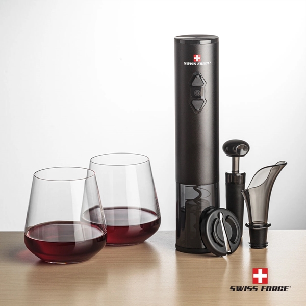Giftset includes 2 or 4 Breckland Stemless wine glasses and Swiss... from ASI 84592 St Regis Group