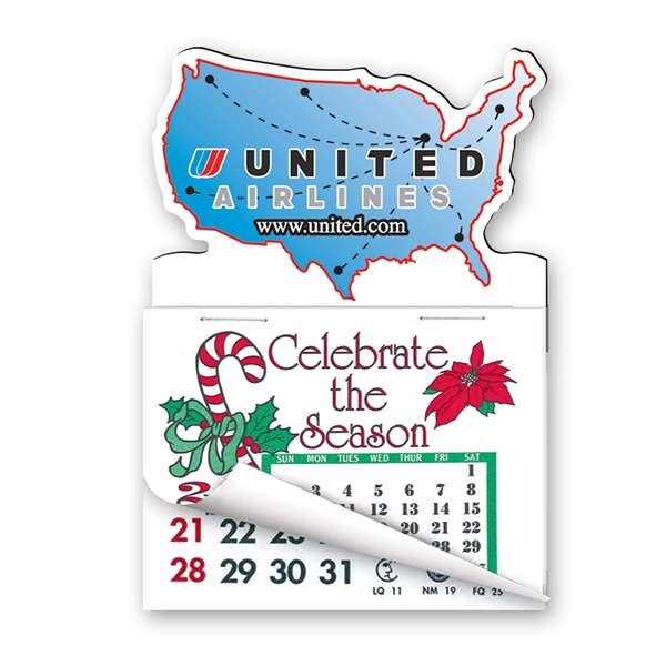 USA Map Shape Calendar Pad Magnets.... from ASI 93520 Ventura Inc